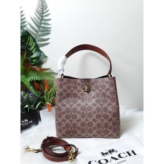 กระเป๋าสะพาย COACH CHARLIE BUCKET BAG IN SIGNATURE CANVAS (COACH 89002)