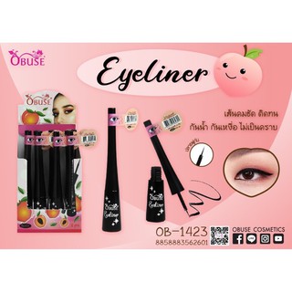 🐹ยกกล่อง 12 แท่ง🐹OB1423 Obuse Eyeliner อายไลเนอร์กันน้ำ