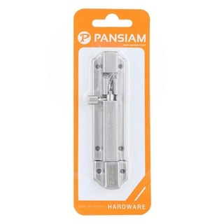 กลอนทั่วไป PANSIAM BBSS-204 4" สีสแตนเลส | PANSIAM | 4"BBSS-204 กลอนประตู อุปกรณ์ประตู ประตูและหน้าต่าง กลอนทั่วไป