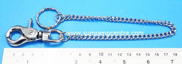 พวงกุญแจก้ามปูมีโซ่ no:031 (6 ชิ้น),  Hook keychains with shackles no:031 (6 pieces) ราคา ถูกที่สุด ดีลบีเคเค แกลเลอรีภาพที่ 2
