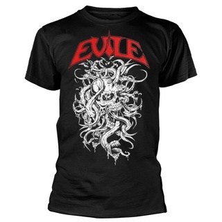 เสื้อยืดโอเวอร์ไซส์รายละเอียดเกี่ยวกับเสื้อยืด Evile Squirm (สีดํา) - ใหม่ และเป็นทางการ!S-3XL