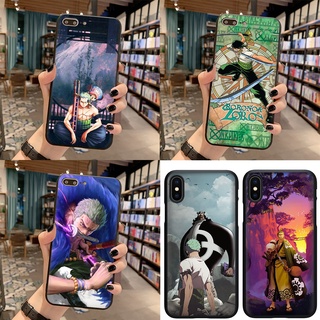 81mia เคสโทรศัพท์มือถือ ลายการ์ตูนวันพีช Zoro สําหรับ iphone 5 5S 6 6S 7 8 Plus X XS Max XR SE 2016 2020