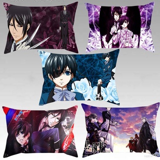 ปลอกหมอนอิง ทรงสี่เหลี่ยมผืนผ้า ลายอนิเมะ Black Butler ขนาด 30x50 ซม. สําหรับตกแต่งบ้าน โซฟา รถยนต์