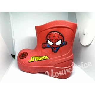 รองเท้าบูทเด็ก Marvel Spiderman Captain America รองเท้าบู๊ทเด็ก กันน้ำ กันฝน BM01