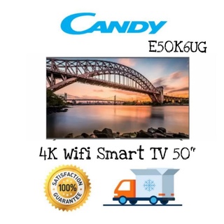 🔥4K CANDY ทีวี 50 นิ้ว Android 9.0 Wifi Smart TV รุ่น E50K6UG  รับประกัน​ 1 ปี Google Assistant &amp; Netflix &amp; Youtube