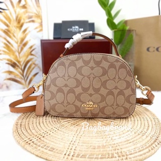 COACH SERENA SATCHEL IN SIGNATURE CANVAS ของแท้ สินค้า coach factory