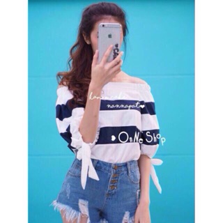 Stylenanda tube top stripe💘