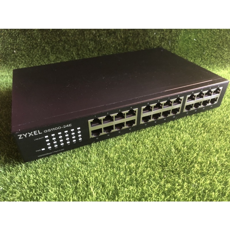 Gigabit Switching Hub 24 Port ZYXEL GS1100-24E (11") มือสองสภาพสวย ใช้งานปกติ