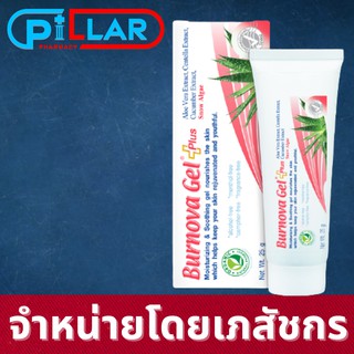 Burnova Gel Plus Snow Algae เบอร์นโนว่า เจล พลัส สโนว์ แอลจี้ สูตรสีชมพู 25 กรัม เจลว่านหางจระเข้ ผิวหมองคล้ำ ผิวไม่สม่ำ