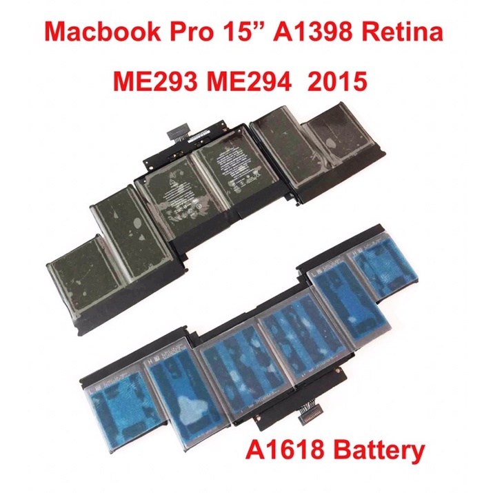pro A1398 15 retina ME293 ME294 A1618 2015 laptop battery