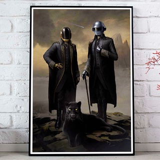 Daft Punk Poster - Guy-Manuel de Homem-Christo and Thomas Bangalter มีของพร้อมส่ง ขนาด 33X48 cm