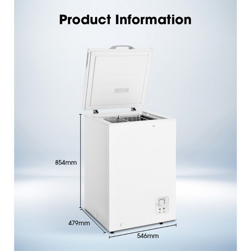 พร้อมส่ง ไฮเซนต์ ตู้แช่แข็ง Hisense Freezer 105l RF129N4TW1