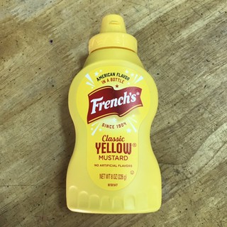 เฟร้นช์ส คลาสสิค เยลโล่ มัสตาร์ด (ซอสมัสตาร์ด) 226 กรัม ชนิดขวดบีบ French’s Classic Yellow Mustard