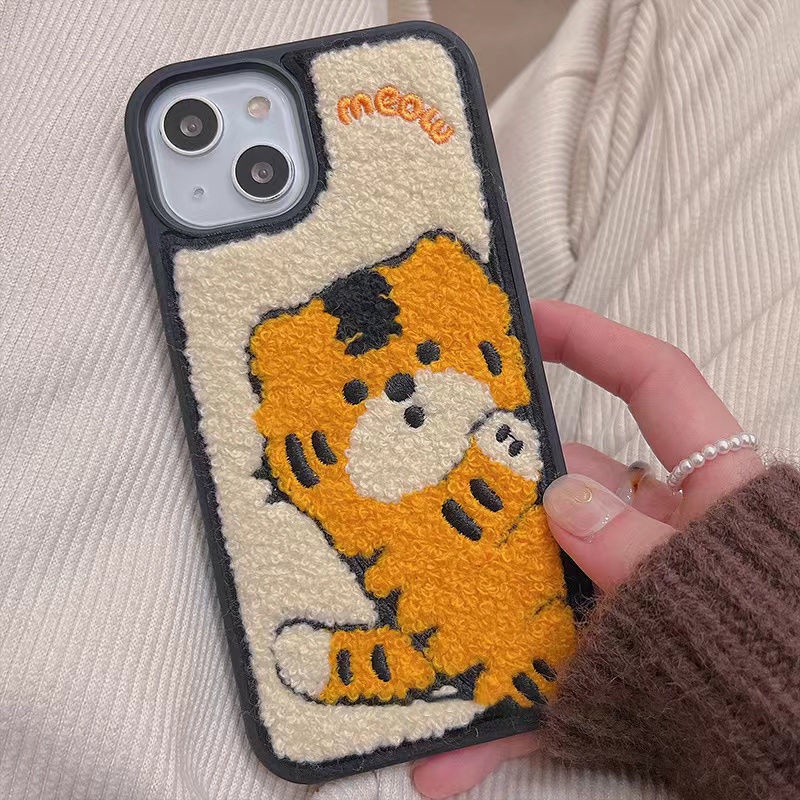 น่ารัก Tiger iPhone 13 สําหรับ iPhone 13 12 11 Pro Max X XS MAX XR 7P 8P กันกระแทกฝาครอบโทรศัพท์แข็ง