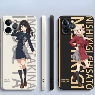 Lycoris Recoil phone case silicone custom Inoue Takina new Nishikigi Chisato anime shatterproof soft case side print personality cool cute protective case cartoon anime culture quadratic element