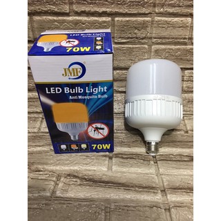 หลอด led 3สี JMF 70w ขั้ว e27 แสงขาว-เหลือง(ไล่ยุง)-warm white กดสวิตช์เปลี่ยนสีตามต้องการ