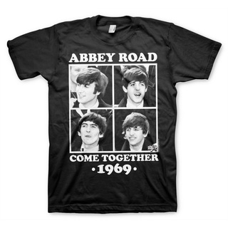 เสื้อยืดวินเทจขายดี เสื้อยืดลําลอง แขนสั้น พิมพ์ลาย The Beatles Abbey Road Come Together 1969 Official สําหรับผู้ชาย GKd