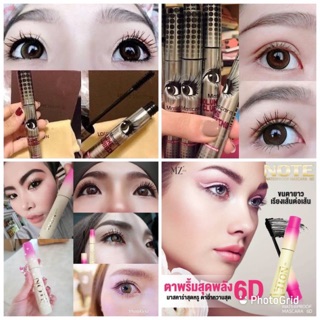 Note mascara 6D มาสคาร่าตาพริ้ม และมาสคาร่าตาโต