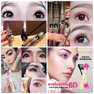 Note mascara 6D มาสคาร่าตาพริ้ม และมาสคาร่าตาโต