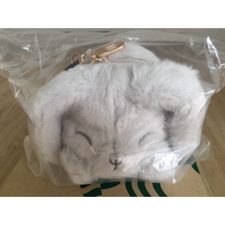 starbucks กระเป๋าพวงกุญแจ bunny pouch