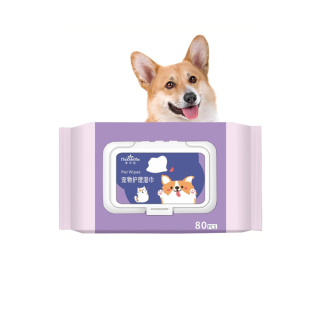 Thai.th ทิชชู่เปียก Pet wipes สำหรับเช็ดสัตว์เลี้ยง ทิชชู่เปียกเช็ดทำความสะอาด จำนวน 80 แผ่น M-8003