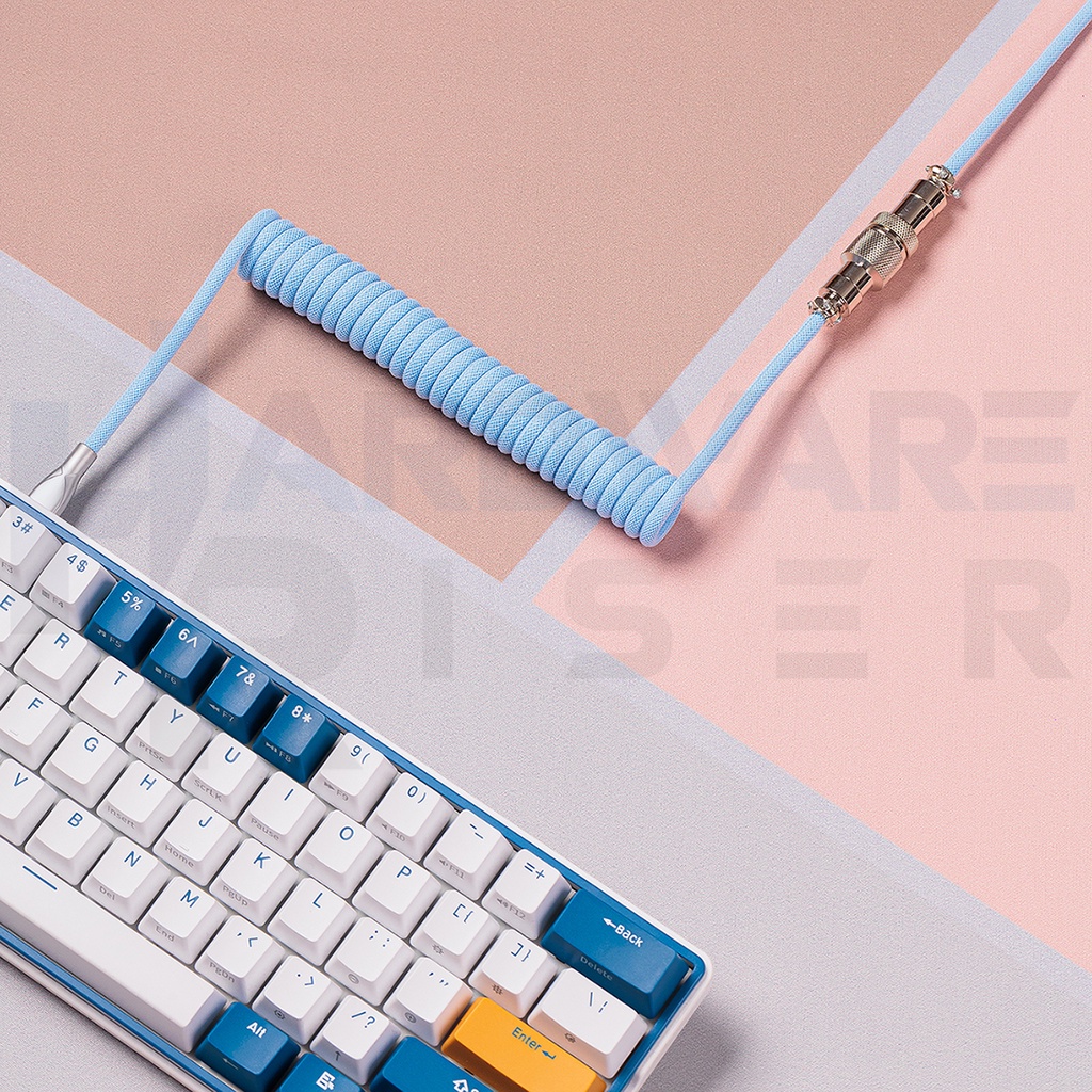 Coiled Cable 8K Magnetic Mechanical Keyboard / สายเคเบิ้ล สายถัก สายคีย์บอร์ด  / USB C to A