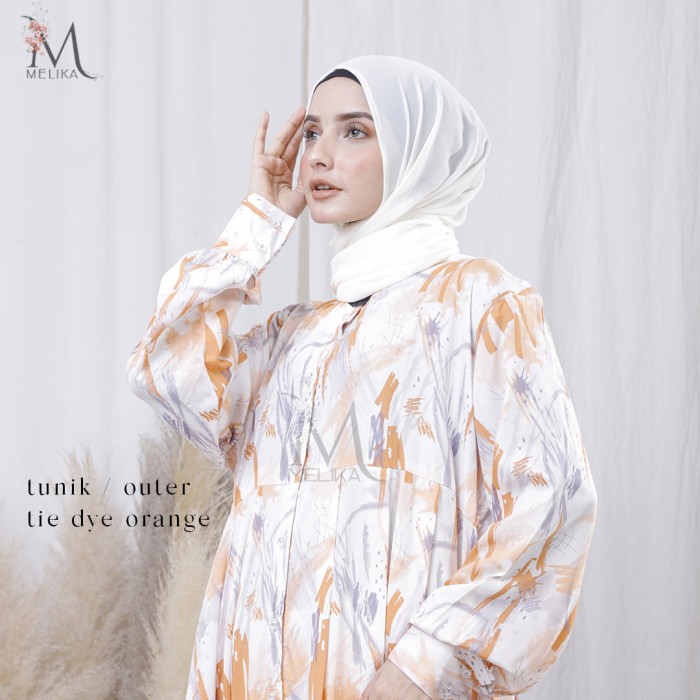 เสื้อเชิ้ตแขนยาว Tunic E9Y4 / Tie Dye (O K8M1) สําหรับผู้ใหญ่