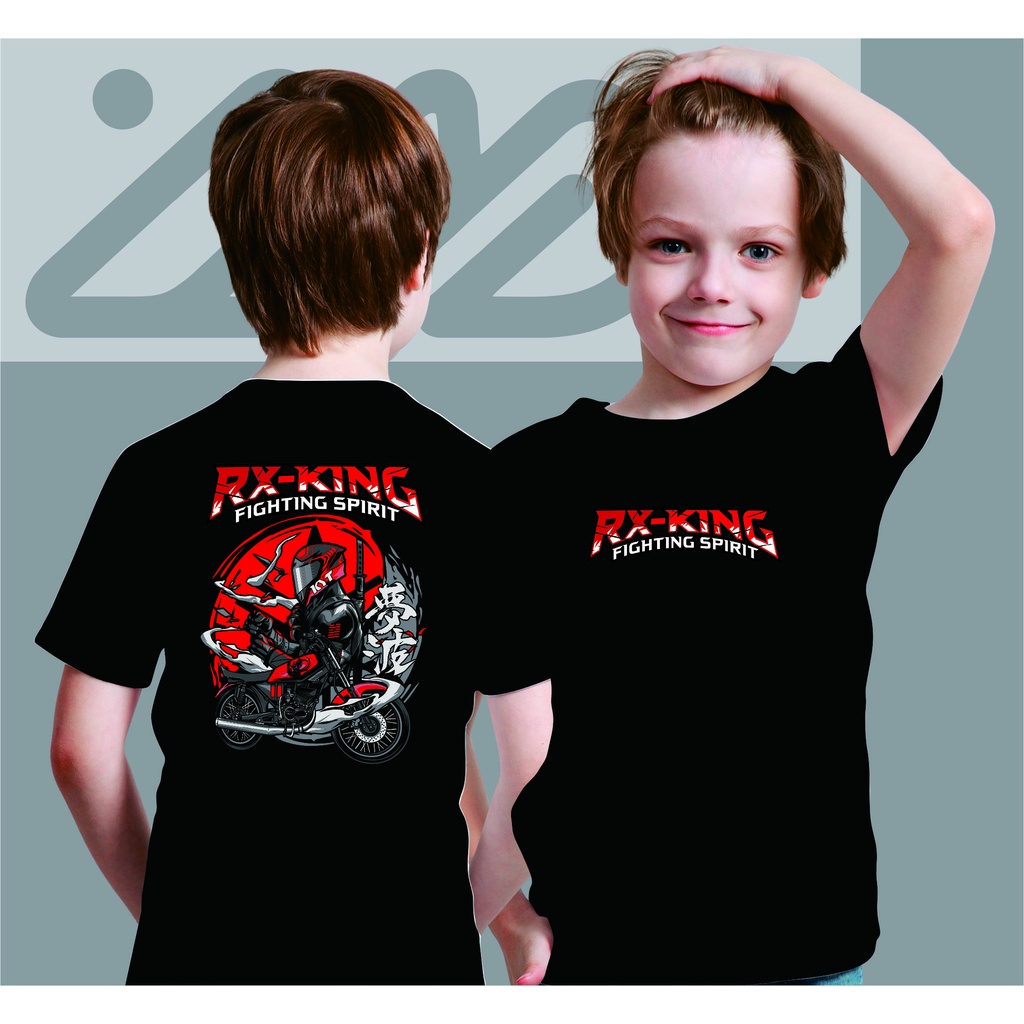 คอลูกเรือเสื้อยืด พิมพ์ลายรถจักรยานยนต์ Rx king Distro Rx king พรีเมี่ยม สําหรับเด็กผู้ชาย และผู้หญิ