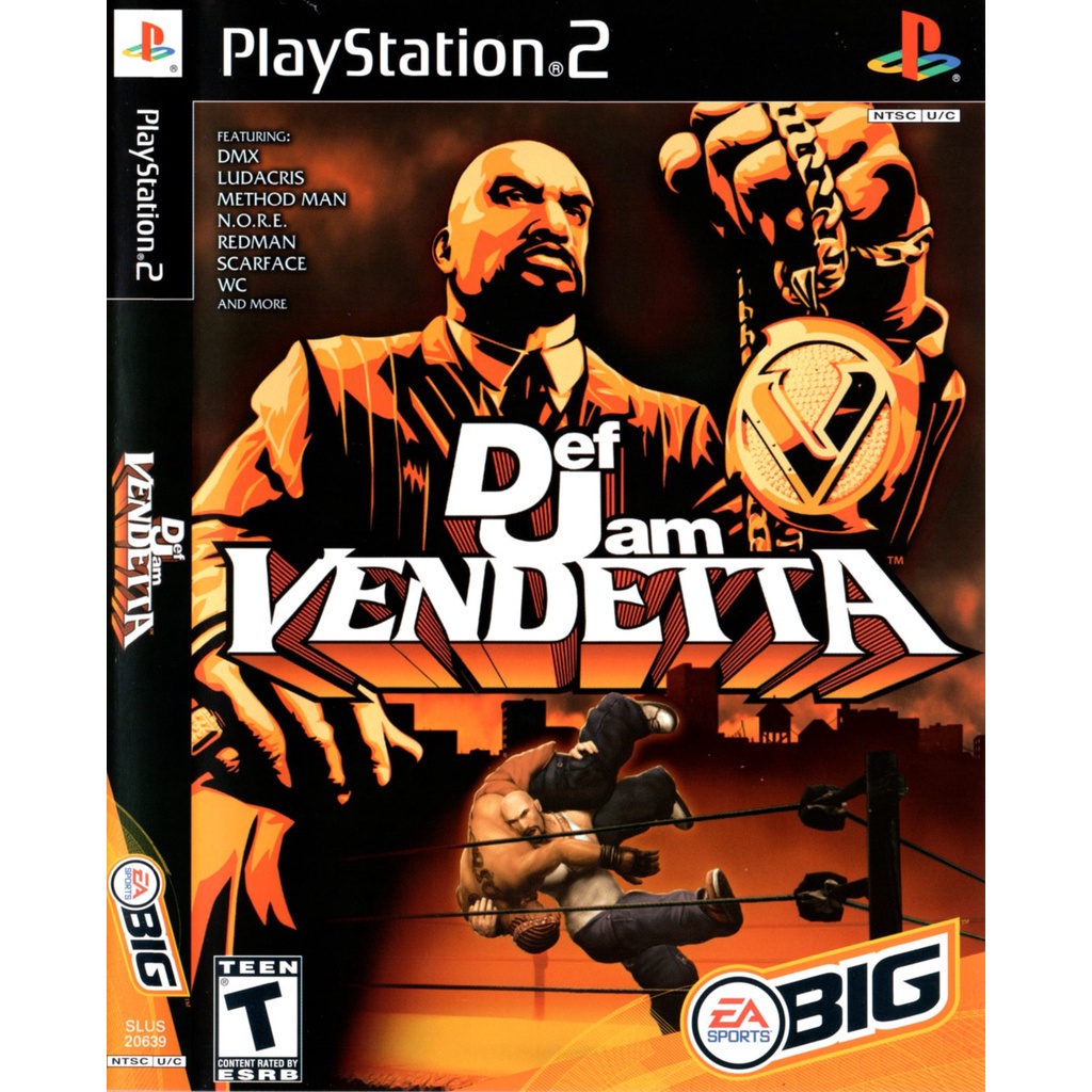 แผ่นเกมส์ Def Jam VENDETTA PS2 Playstation 2 คุณภาพสูง