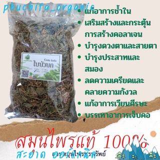 ใบบัวบกอบแห้ง ใบบัวบก Gotu Kola ขนาด 50/100 กรัม แก้ช้ำใน  แก้กระหายน้ำ