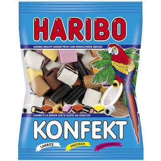 haribo Konfekt Jelly 200g. ฮาริโบ้ คอนเฟกต์เยลลี่ วุ้นเจลาตินสำเร็จรูปกลิ่นผลไม้รวม 200กรัม