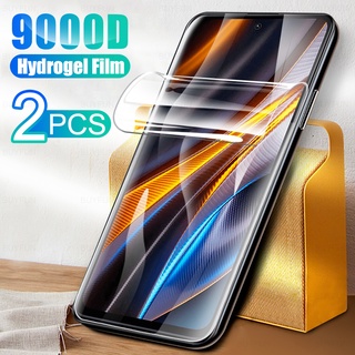 ฟิล์มไฮโดรเจลกันรอยหน้าจอ แบบนิ่ม สําหรับ Xiaomi Poco X4 GT 5G PokoX4 Pocophone Little 4X X 4 X4GT 2 ชิ้น