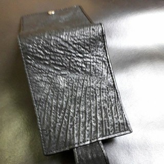 กระเป๋าสตางค์หนังปลาฉลามแบบช่องใส่เหรียญ shark bifold wallet pocket cion