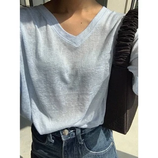 maison KEEPS | Airy V-neck Tee | เสื้อยืดเบสิคผ้าเบาสบายเหมาะกับอากาศเมืองไทย