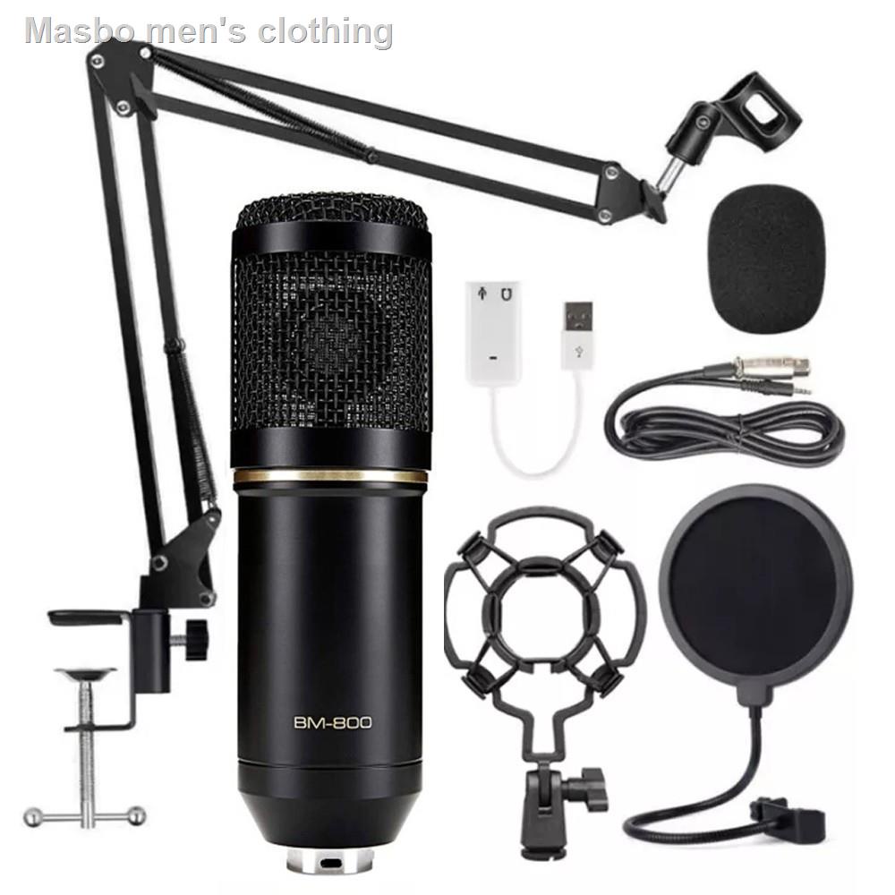 ของขวัญ№BM-800 Hanging Microphone Kit, Live Broadcast Recording Large Diaphragm Condenser Microphone