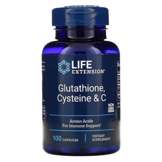 Life Extension, Glutathione, Cysteine &amp; C [ 100 Capsules ] 21st Century, Daily Amino Acid, Now Foods, Tri-Amino