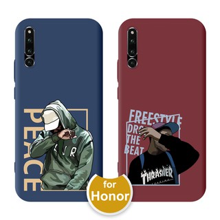 Fashion Boy Soft Case Cover Huawei Y6 2019 Y6S Y7 Pro 2019 Y5 Lite 2018 Y9S Nova 2 Lite Honor 9 10 20 Lite 8A V30 Pro 30S X10 7C V20 8X Play เคสโทรศัพท์มือถือลายการ์ตูนสําหรับ