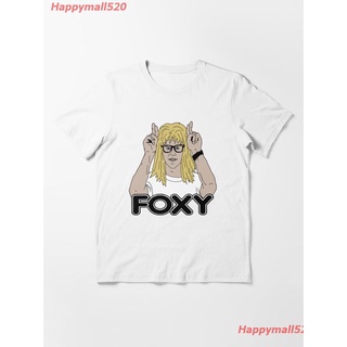 T-shirt  2022 Foxy Garth Waynes World Dana Carvey Essential T-Shirt เสื้อยืด ดพิมพ์ลาย ดผ้าเด้ง คอกลม cotton ความนิยม s