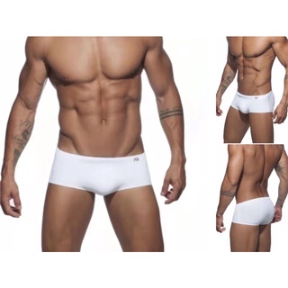 🔥พร้อมส่ง🔥กางเกงว่ายน้ำแฟชั่นผู้ชาย Addicted ทางboxer trunk เอวต่ำ ผ้าไนลอน Size M / L / XL มี4สี