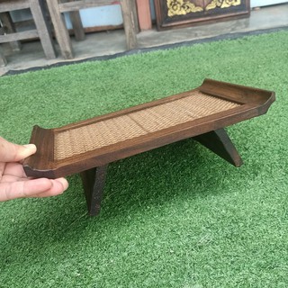 ถาดญี่ปุ่น ถาดเสริฟอาหาร ถาด ขันโตก ขันโตกไม้ ถาดอาหาร ไม้สน 15cmx26cmx6cm Wooden tray