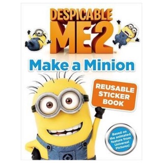 หนังสือสติกเกอร์ 80 ชิ้น มินเนี่ยน despicable me2 ของแท้ Despicable Me 2: Make a Minion Reusable Sticker Book