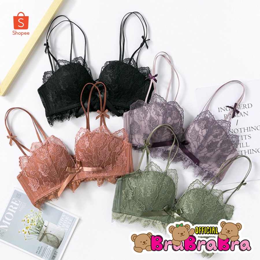 [ส่งจากไทย] 𝑩𝒓𝒂𝑩𝒓𝒂𝑩𝒓𝒂 #bra-176 ชุดชั้นใน เก็บทราง บรา ลูกไม้ เซ็กซี่ ไร้โครง
