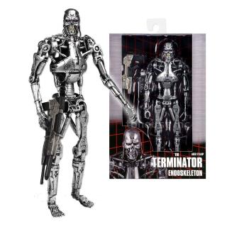 โมเดลฟิกเกอร์ The Terminator Endoskeleton T - 800 พร้อม Plasma Rifle 7 " พร้อมกล่อง