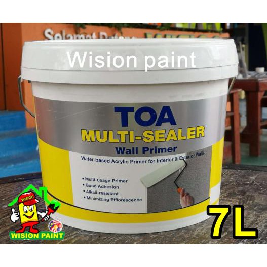 เครื่องซีลผนัง สีขาว ( 7L ) TOA MULTI sealer wall primer / เครื่องซีลผนังสูตรน้ําอะคริลิค / ไพรเมอร์