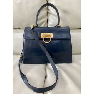 Ferragamo bag vintage blue 11”