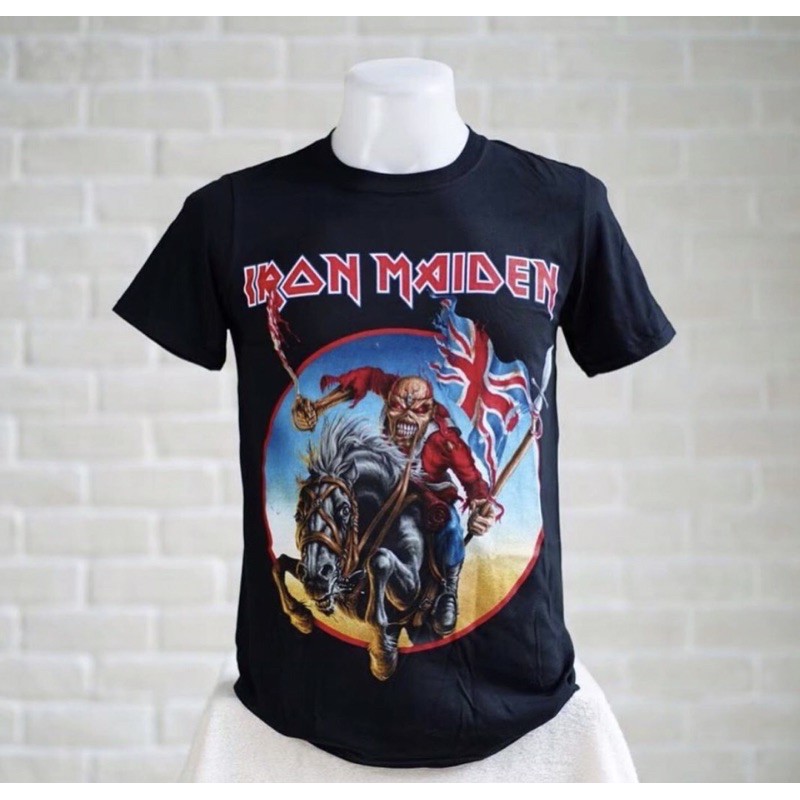 ใหม่ เสื้อวง Iron Maiden ลิขสิทธิ์แท้ 100% ธง