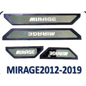 ชายบันได Mitsubishi Mirage 2012-2019 ชุบ+ดำ