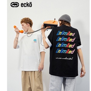 Ecko เสื้อยืดลําลอง แขนสั้น พิมพ์ลายกราฟฟิติโลโก้ rhino tide ทรงหลวม เรียบง่าย แฟชั่นฤดูร้อน สําหรับผู้ชายS-5XL