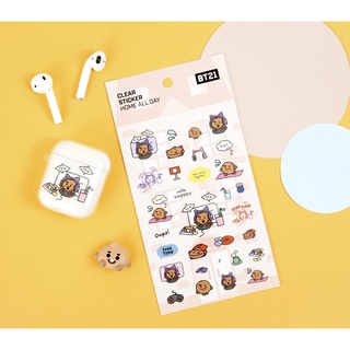 [BT21] พร้อมส่ง สติกเกอร์ Clear Sticker Home All Day