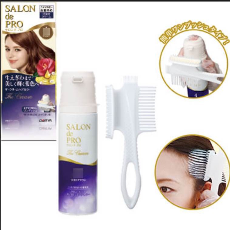 ส่งฟรี Made in Japan ยาย้อมผม สีเบอร์ 3 4 5 6 ยาย้อมผม เปลี่ยนสีผม ครีมปิดผมขาว DARIYA SALON de PRO 